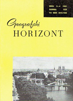 Geografski horizont XXX/3-4/1984