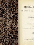 Matica hrvatska od godine 1842. do godine 1892. Spomen knjiga