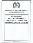 Politika i privreda u Bosni i Hercegovini pod austrougarskom upravom