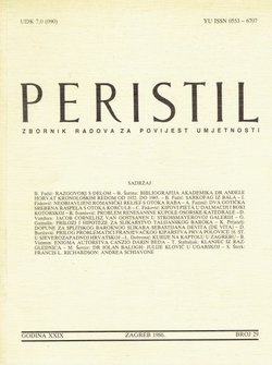 Peristil. Zbornik radova za povijest umjetnosti 29/1986