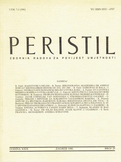 Peristil. Zbornik radova za povijest umjetnosti 29/1986
