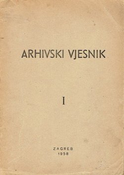 Arhivski vjesnik I/1958