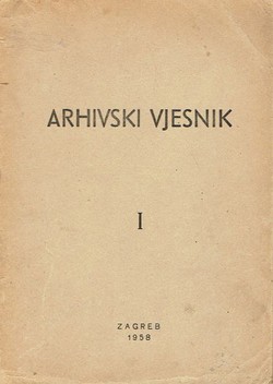 Arhivski vjesnik I/1958