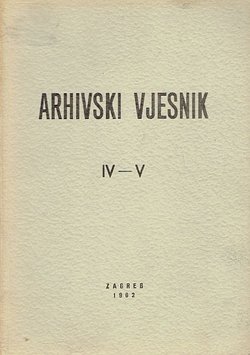 Arhivski vjesnik IV-V/1961-62