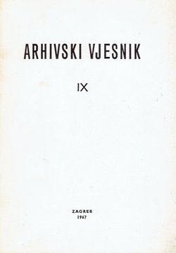 Arhivski vjesnik IX/1967