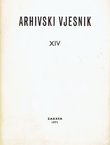 Arhivski vjesnik XIV/1971