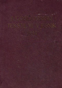 Jugoslavenski tekstilni vjesnik VIII/1-12/1934
