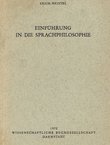 Einführung in die Sprachphilosophie