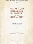 Phonétique historique du mycénien et du grec ancien