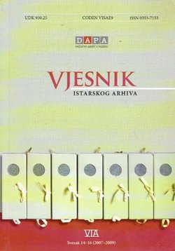 Vjesnik Istarskog arhiva 14-16/2007-2009