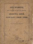 Codex diplomaticus Regni Croatiae, Slavoniae et Dalmatiae / Diplomatički sbornik Kraljevine Hrvatske s Dalmacijom i Slavonijom II.