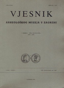 Vjesnik Arheološkog muzeja u Zagrebu, 3. serija, XXVIII-XXIX/1995-96