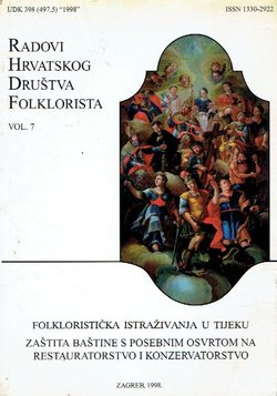 Radovi Hrvatskog društva folklorista 7/1998