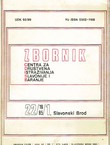 Zbornik Centra za društvena istraživanja Slavonije i Baranje 22/1/1985