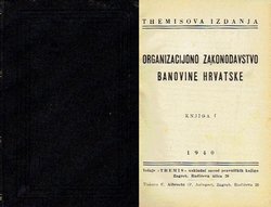 Organizacijono zakonodavstvo Banovine Hrvatske