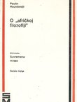 O afričkoj filozofiji