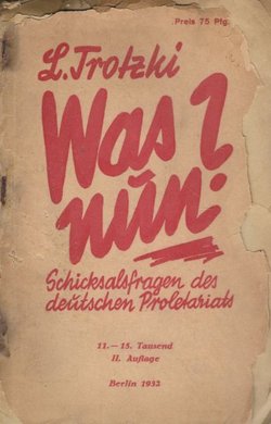 Was Nun? Schicksalsfragen des deutschen Proletariats