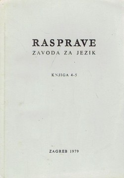 Rasprave Zavoda za jezik 4-5/1979