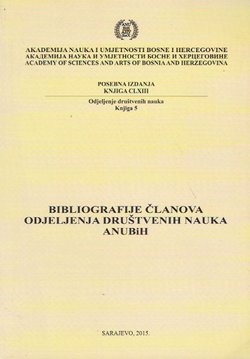 Bibliografije članova Odjeljenja društvenih nauka ANUBiH
