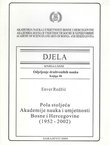 Pola stoljeća Akademije nauka i umjetnosti Bosne i Hercegovine (1952-2002)