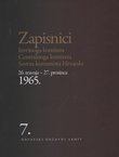 Zapisnici Izvršnoga komiteta Centralnoga komiteta Saveza komunista Hrvatske 26.travnja-27.prosinca 1965. 7.