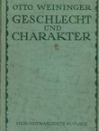 Geschlecht und Charakter (24.Aufl.)