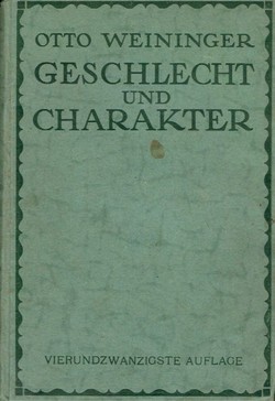 Geschlecht und Charakter (24.Aufl.)