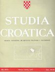 Studia croatica XVIII/64-65/1977