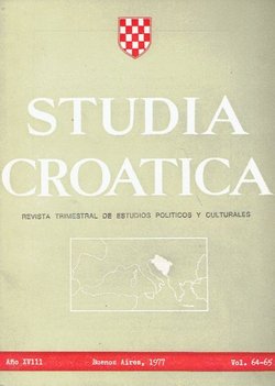 Studia croatica XVIII/64-65/1977