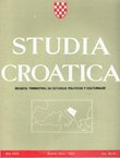 Studia croatica XXIV/90-91/1983