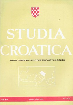 Studia croatica XXV/92-93/1984