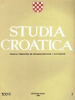 Studia croatica XXVI/3(98)/1985