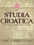 Studia croatica XXVII/2(101)/1986