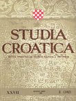 Studia croatica XXVII/3(102)/1986