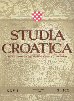 Studia croatica XXVII/3(102)/1986