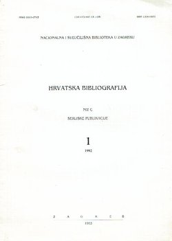 Hrvatska bibliografija. Niz C. Serijske publikacije 1. 1992