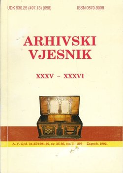 Arhivski vjesnik XXXV-XXXVI/1991-1992