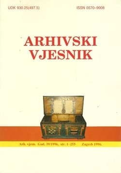 Arhivski vjesnik 39/1996