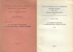 Za istoriju rudarstva u srednjovekovnoj Srbiji i Bosni I-II