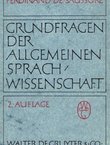 Grundfragen der allgemeinen Sprachwissenschaft (2.Aufl.)
