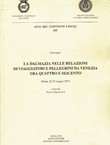 La Dalmazia nelle relazioni di viaggiatori e pellegrini da Venezia tra quatro e seicento