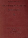 Monumenta artis serbicae III.