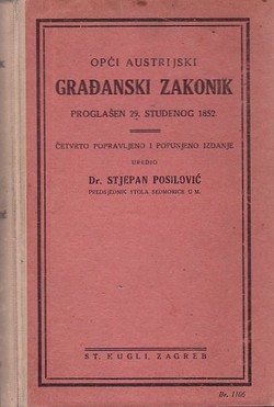 Opći austrijski građanski zakonik (4.poprav. i popunj.izd.)