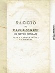 Saggio di riflessioni sopra l'amputazione de'membri
