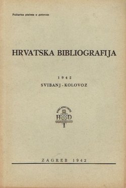 Hrvatska bibliografija 1942 svibanj-kolovoz