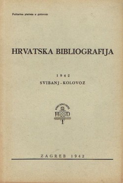 Hrvatska bibliografija 1942 svibanj-kolovoz