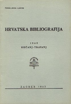 Hrvatska bibliografija 1943 siječanj-travanj