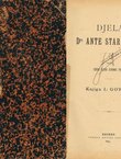 Djela dr. Ante Starčevića I. Govori