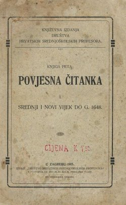 Povjesna čitanka I. Srednji i novi vijek do g. 1648