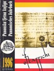Pannonisches Jahrbuch / Panonska ljetna knjiga 1996